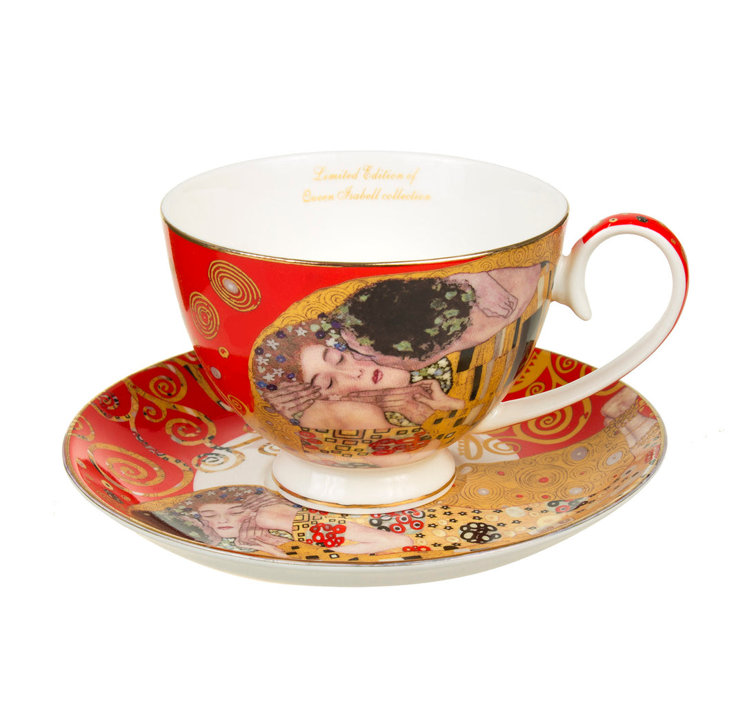 Komplet filiżanek z porcelany do kawy 2+2 300ml Queen Isabell