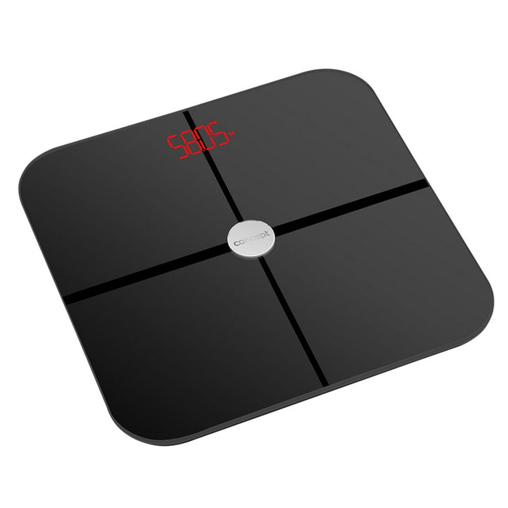 Waga łazienkowa diagnostyczna Concept czarna VO4011 Perfect Health