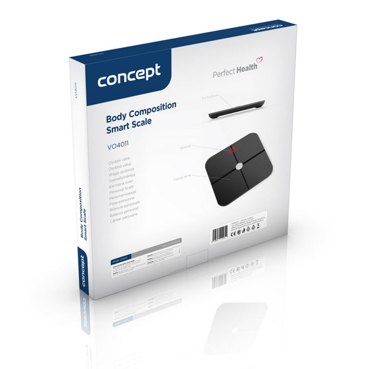Waga łazienkowa diagnostyczna Concept czarna VO4011 Perfect Health