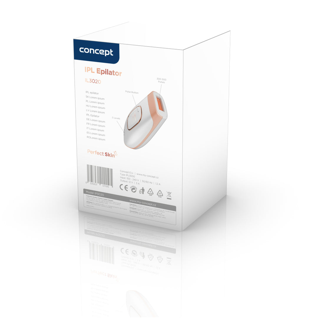 Depilator IPL Concept Perfect Skin 2 tryby 5 poziomów intensywności IL3000