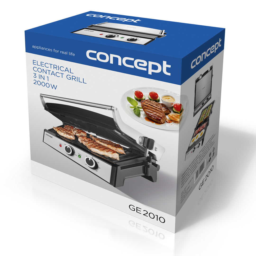 Grill kontaktowy elektryczny 3w1 Concept Panini GE2010