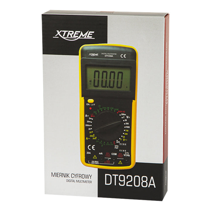 Miernik uniwersalny cyfrowy z wyświetlaczem LCD DT9208A Xtreme