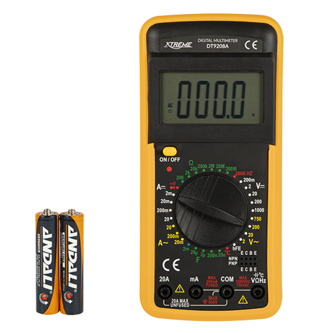Miernik uniwersalny cyfrowy z wyświetlaczem LCD DT9208A Xtreme