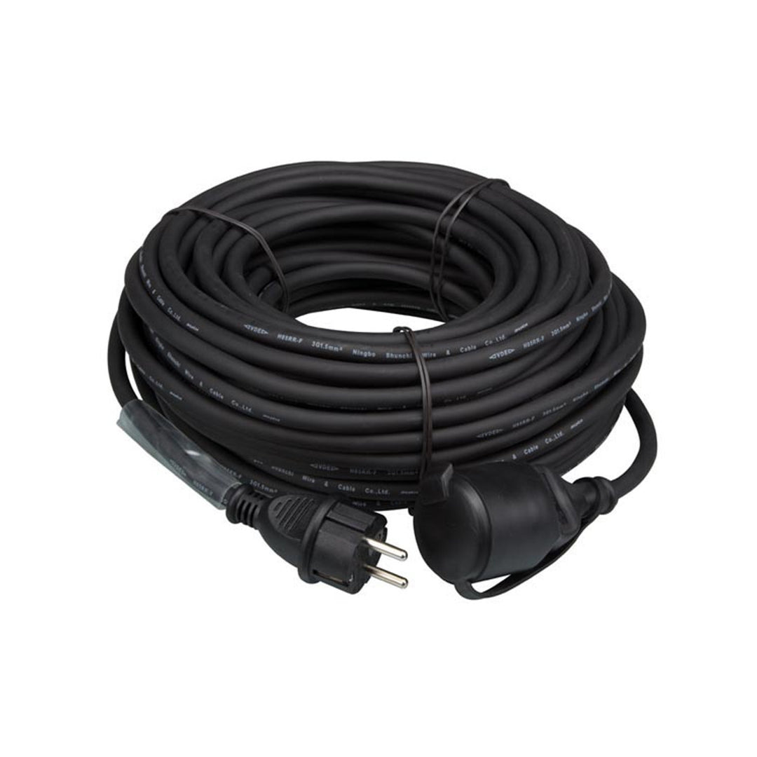 GUMOWY PRZEDŁUŻACZ Z RURKĄ TERMOKURCZLIWĄ - 3G1.5 - 25 m