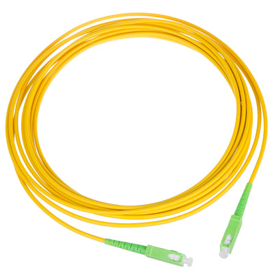 Kabel światłowodowy SC/APC do SC/APC patch cable simplex jednomodowy Kabel światłowodowy patch cable żółty/zielony (10)