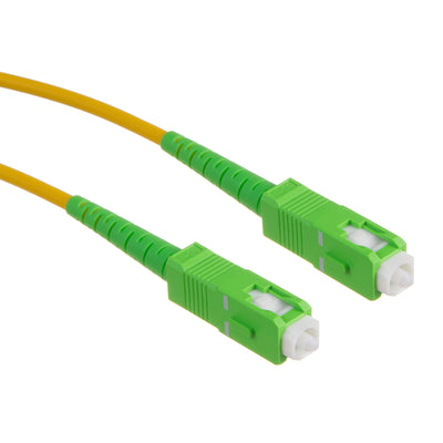 Kabel światłowodowy SC/APC do SC/APC patch cable simplex jednomodowy Kabel światłowodowy patch cable żółty/zielony (10)