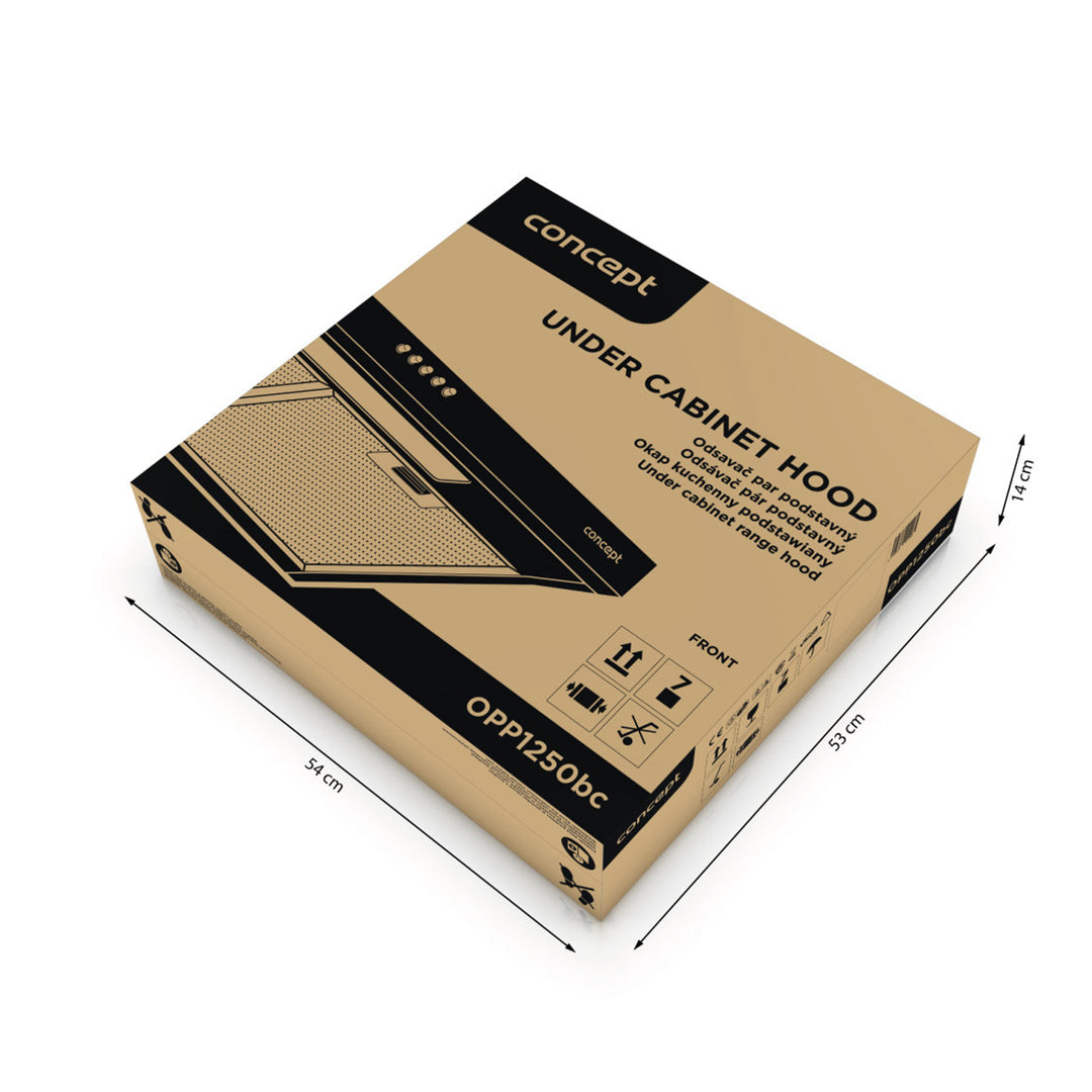 Okap podszafkowy 50cm Concept OPP1250bc ultra slim 82mm