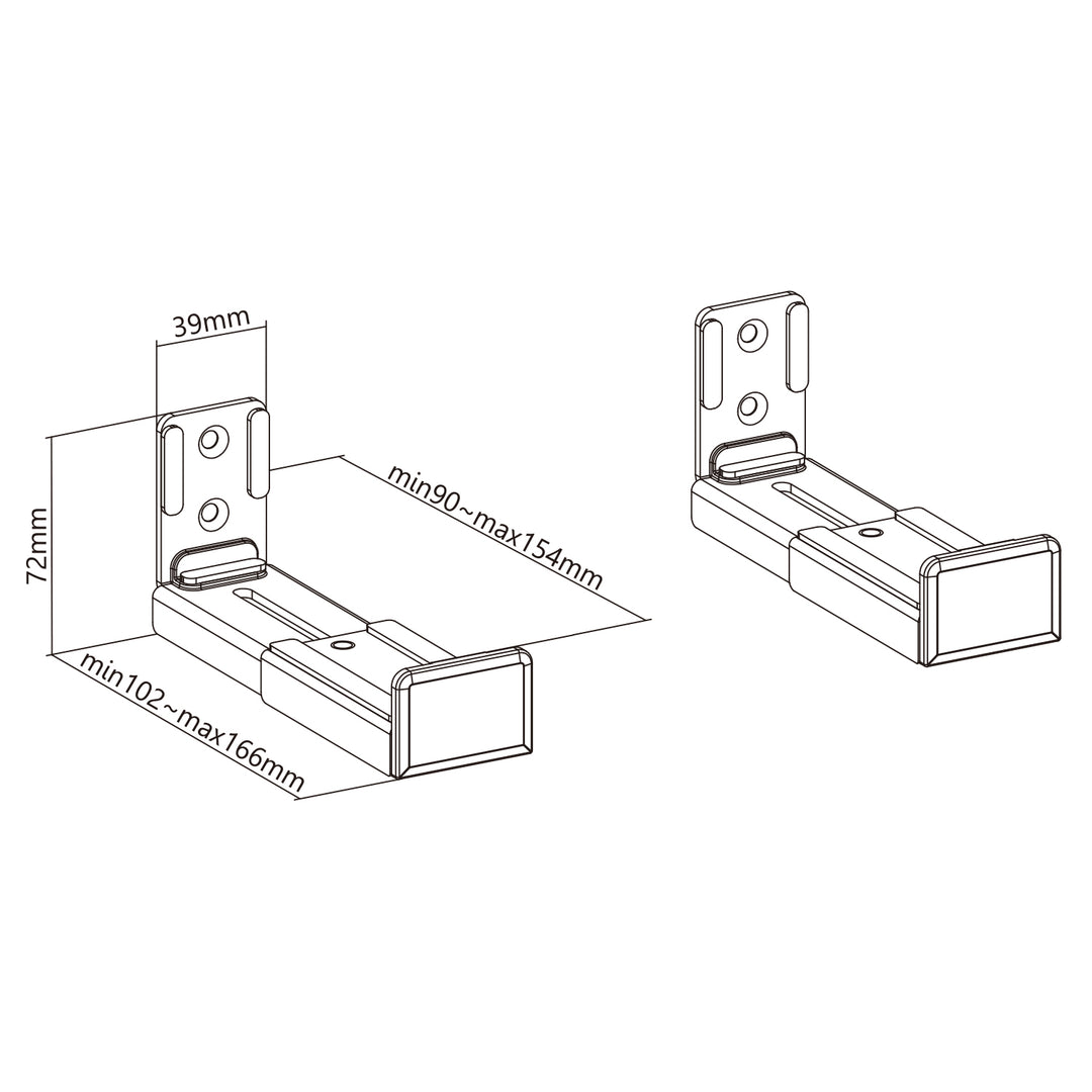 Uchwyt ścienny na soundbar regulowany Maclean MC-932