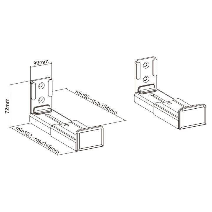 Uchwyt ścienny na soundbar regulowany Maclean MC-932