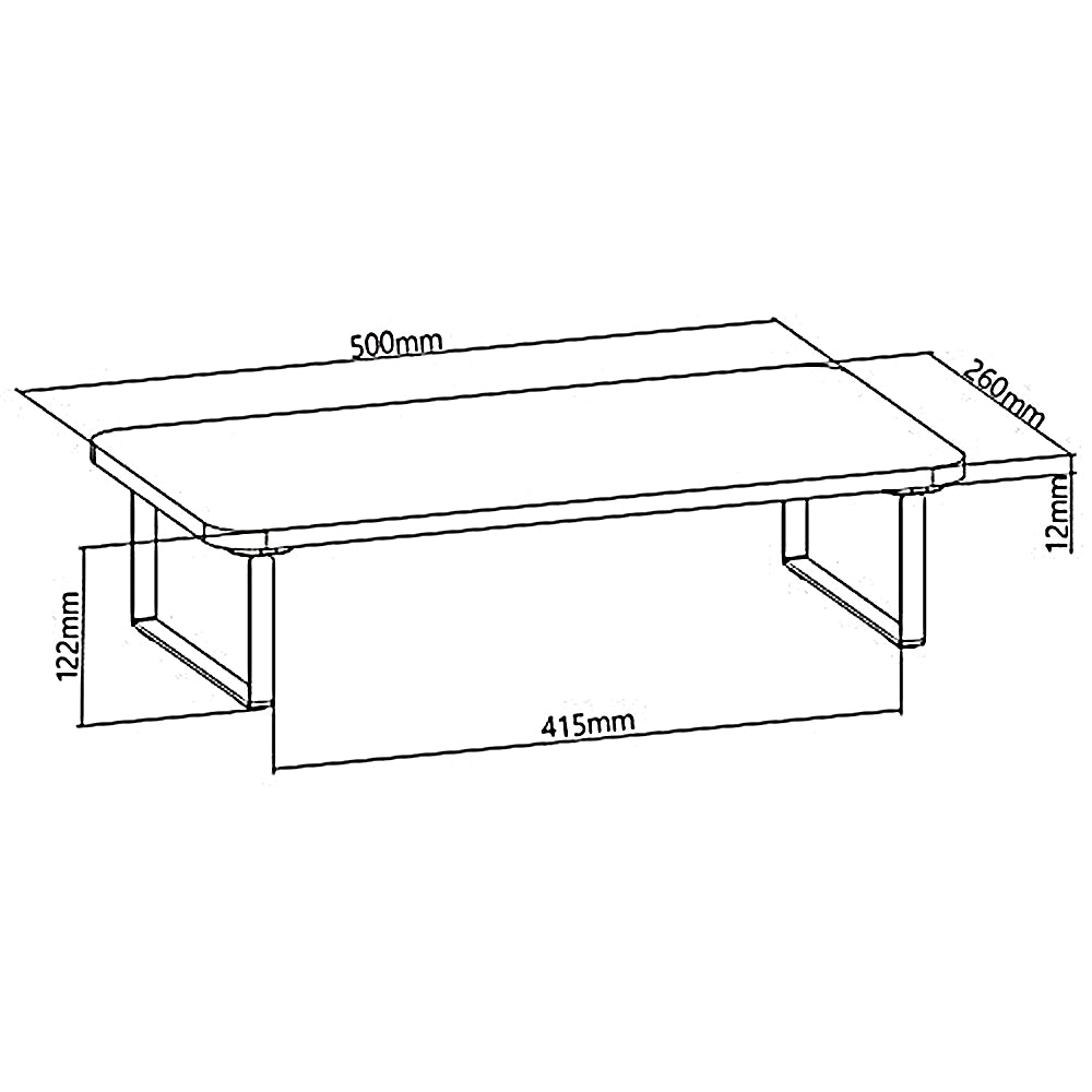 Podstawka pod monitor / laptop Maclean, max. 20kg, (500x260x122mm), MC-933