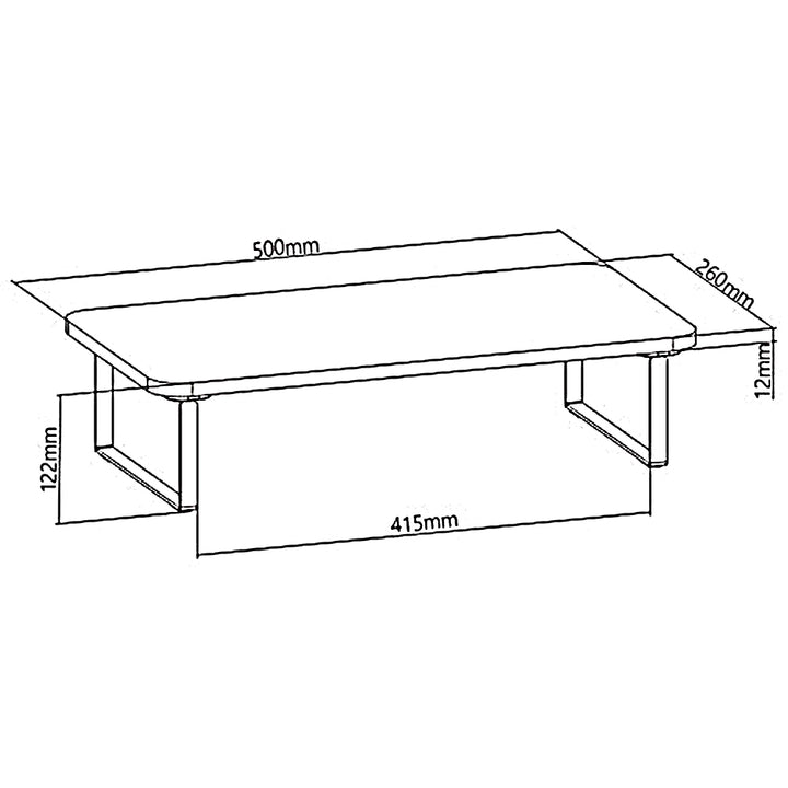 Podstawka pod monitor / laptop Maclean, max. 20kg, (500x260x122mm), MC-933