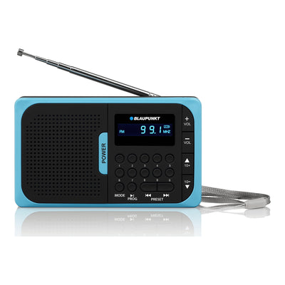 Przenośne radio FM z odtwarzaniem USB/SD MP3 Blaupunkt PR5BL