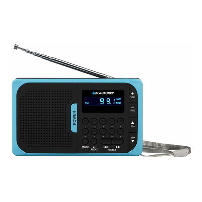 Przenośne radio FM z odtwarzaniem USB/SD MP3 Blaupunkt PR5BL