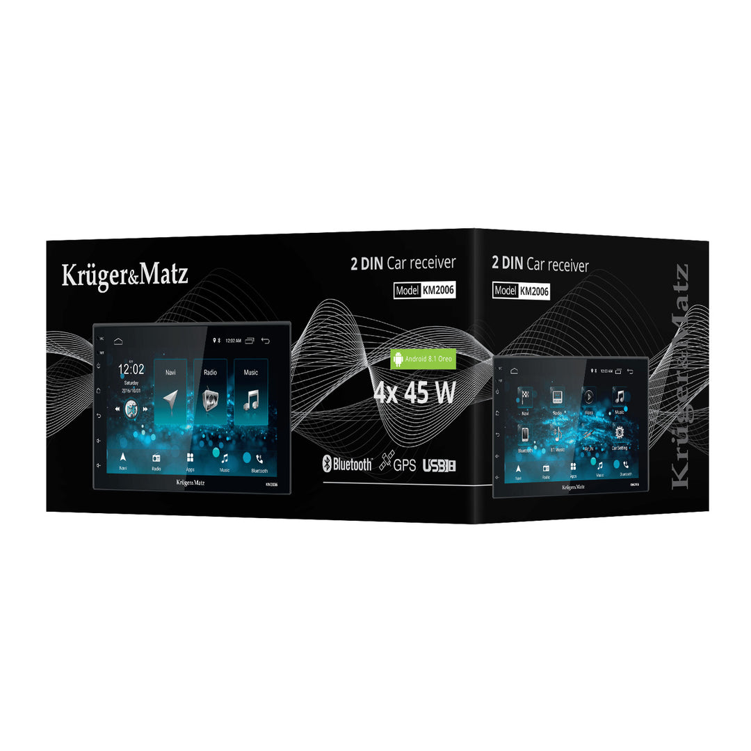 Radio samochodowe Kruger&Matz KM2006 ekran 7”, system Android 10