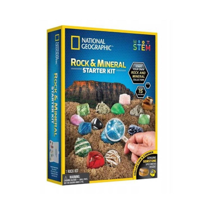 Zestaw National Geographic - Zestaw startowy skał i minerałów (Rock + Mineral Starter Kit)