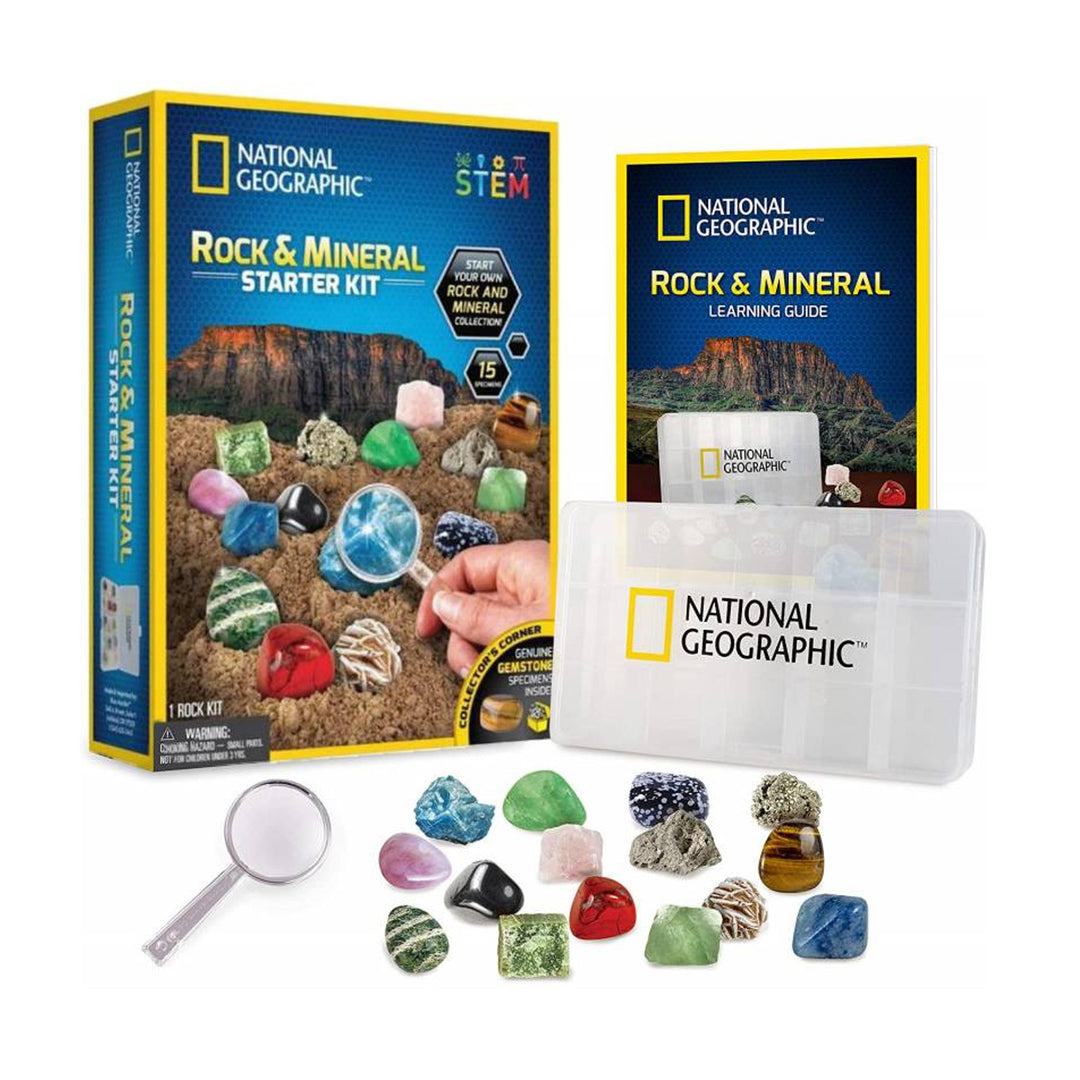 Zestaw National Geographic - Zestaw startowy skał i minerałów (Rock + Mineral Starter Kit)