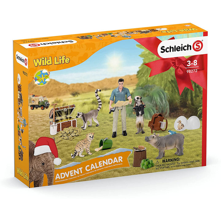 Kalendarz adwentowy 2021 Schleich Wild Life 98272 7 zwierząt i akcesoria