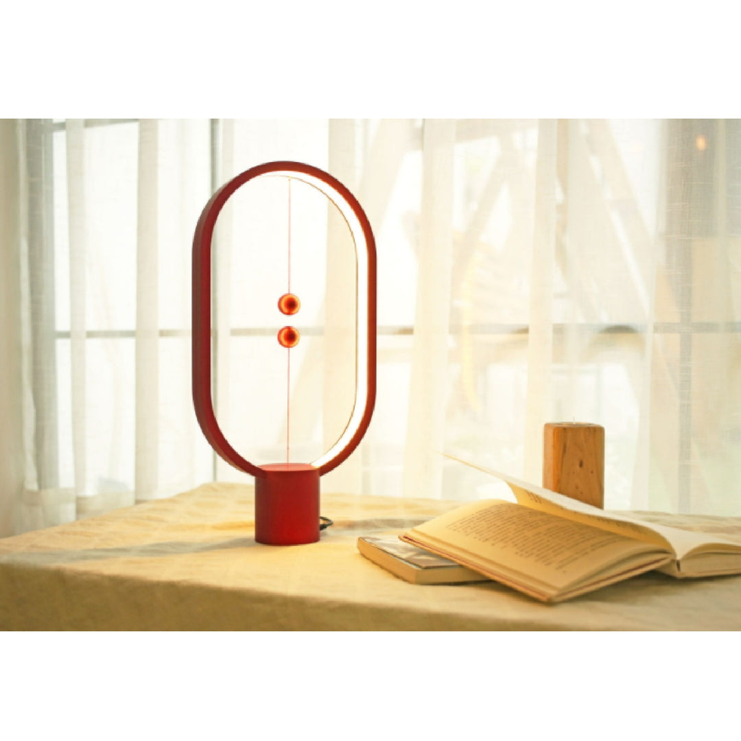 Lampa Allocacoc HENG Balance Lamp Ellipse - czerwona