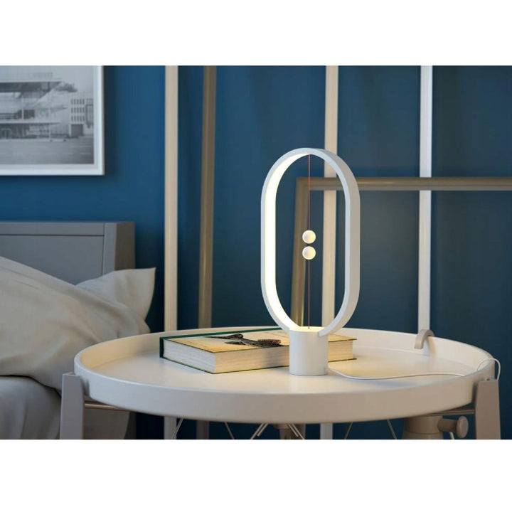 Lampa Allocacoc HENG Balance Lamp Ellipse USB-C - biała