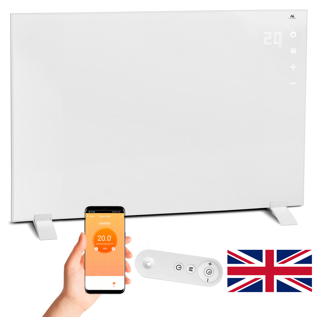 Maclean MCE517 UK Smart Wi-Fi Panel grzewczy IR Infrared FAR Heater 720W 120 x 60cm Timer Remote Tuya App Wall Mount Free-Standing