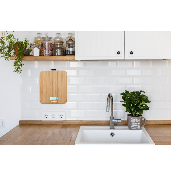 Waga kuchenna cyfrowa 15 kg concept bamboo vk5714 LCD
