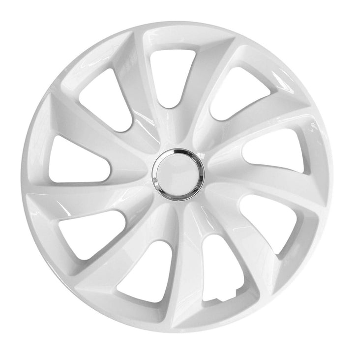 Kołpaki 14'' NRM STIG WHITE LAKIEROWANE białe 4 sztuki