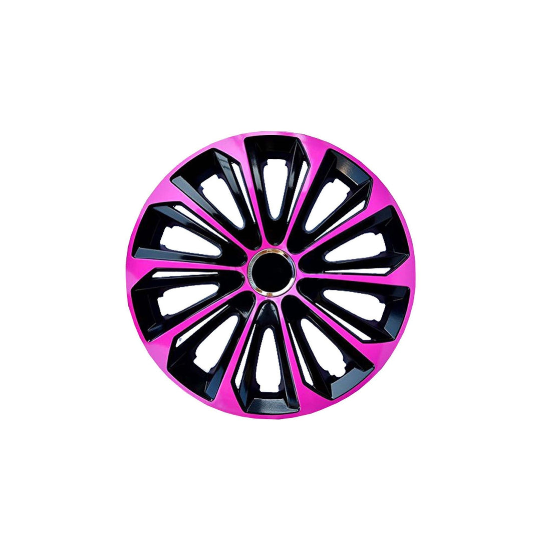 Kołpaki 14'' NRM EXTRA STRONG PINK BLACK różowo - czarne 4 sztuki