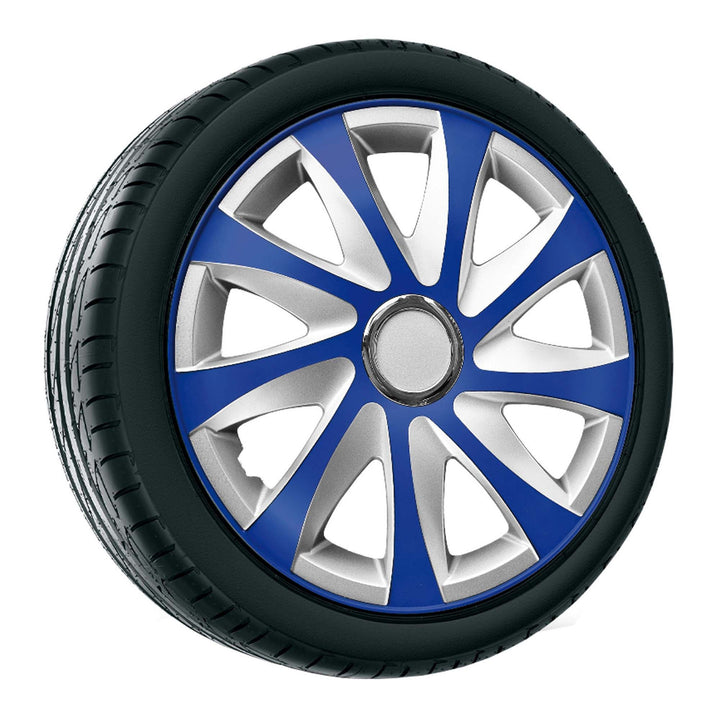 Kołpaki 15'' NRM EXTRA DRIFT BLUE SILVER niebiesko - srebrne 4 sztuki