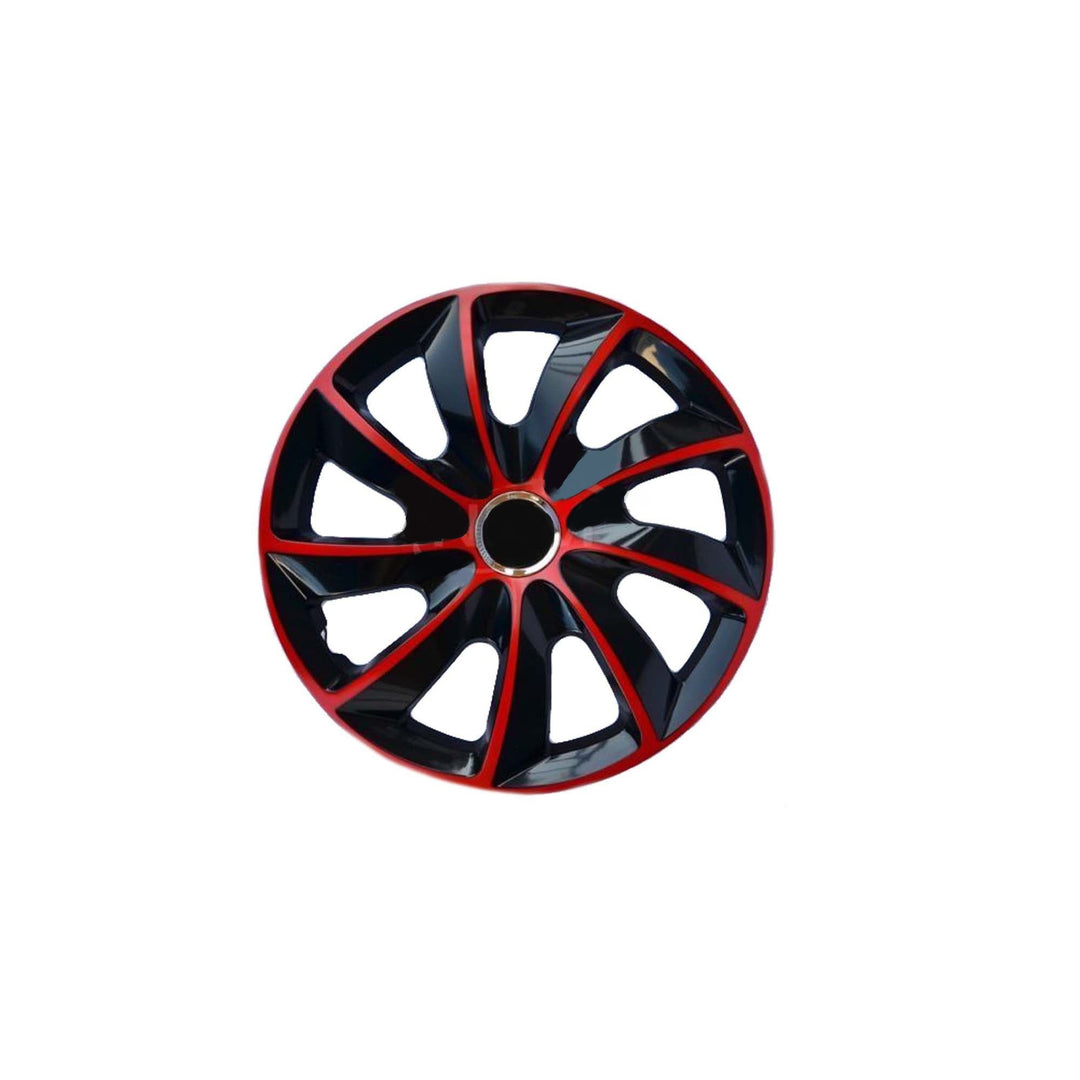 Kołpaki 16'' NRM EXTRA STIG RED BLACK czerwono-czarne 4 sztuki