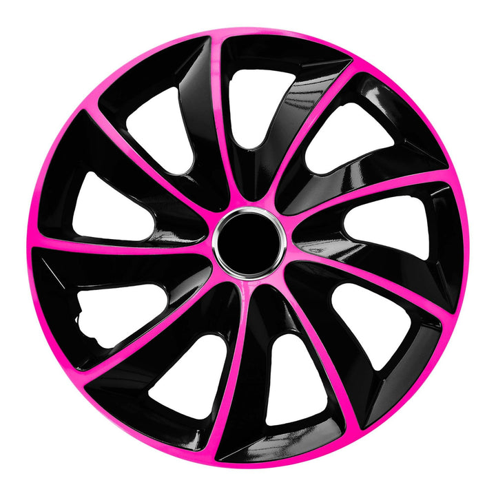 Kołpaki 13" NRM EXTRA STIG PINK BLACK różowo-czarne 4 sztuki