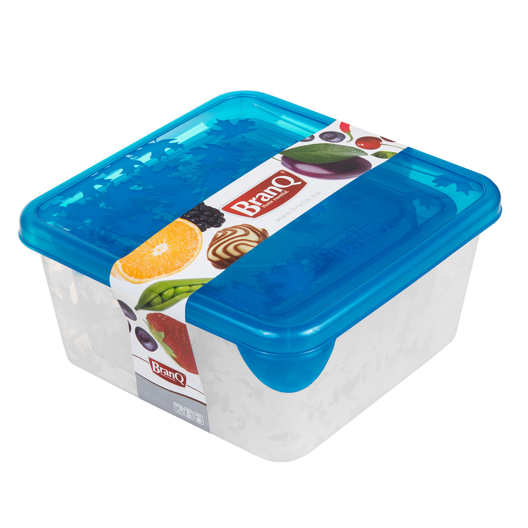 3 x Zestaw pojemników na żywność Kitchen Storage Branq Lid Fridge Random Colour 0.45l 0.75l 1.25l