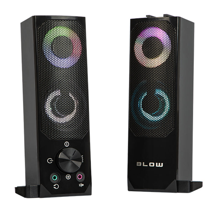 Głośniki komputerowe 2.0 soundbar Blow MS-28 wielokolorowe podświetlenie LED RGB