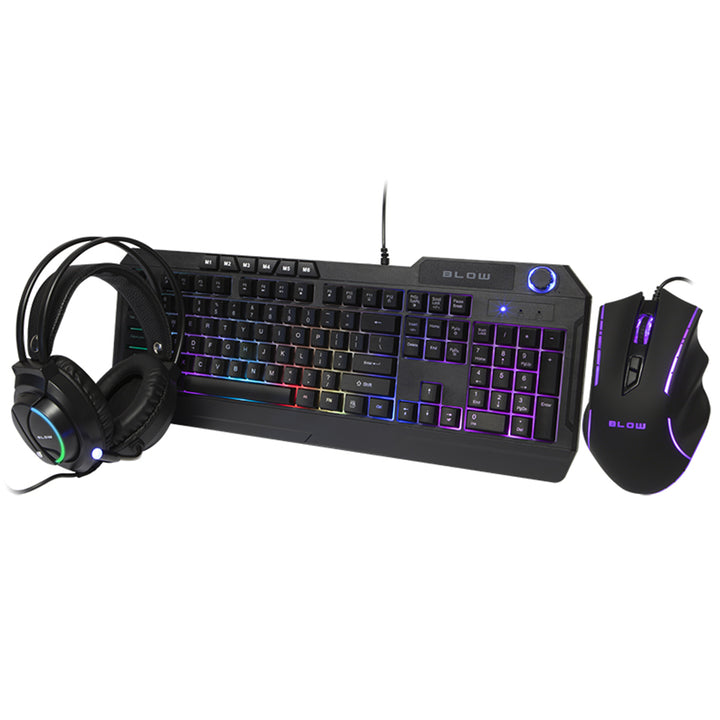 Zestaw gamingowy Blow Adrenaline Cybergod - klawiatura, mysz i słuchawki