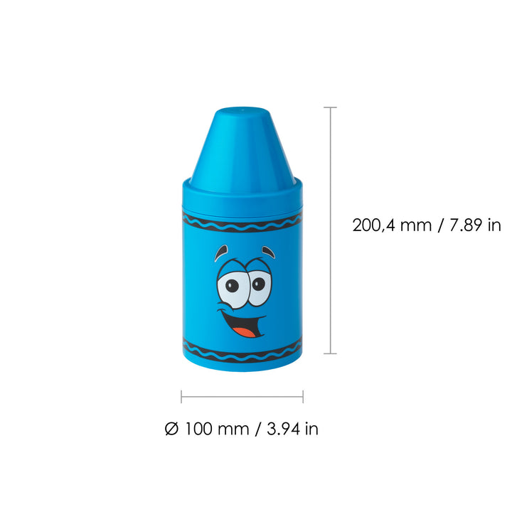 Pojemnik w kształcie kredki średni Crayola niebieski