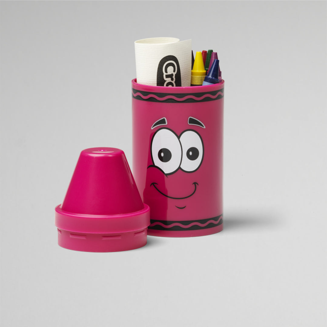 Pojemnik kredka mały z kredkami i rulonem papieru Crayola mix