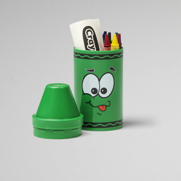 Pojemnik kredka mały z kredkami i rulonem papieru Crayola mix