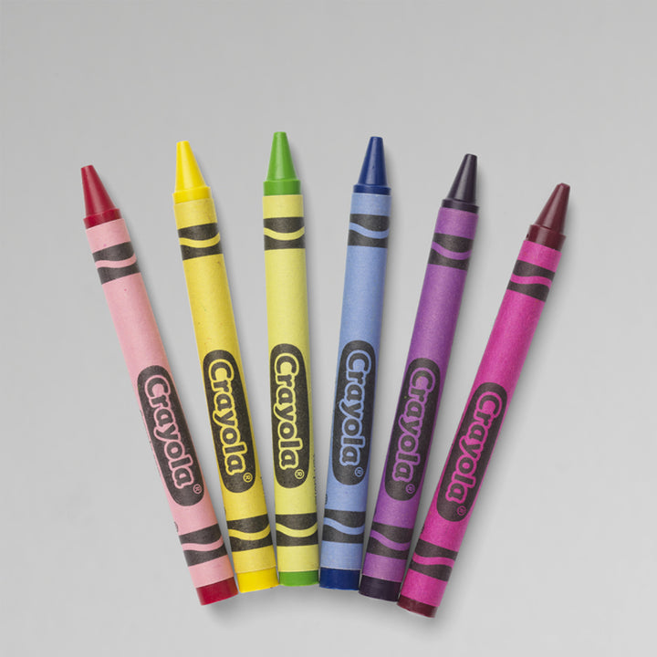 Pojemnik kredka mały z kredkami i rulonem papieru Crayola mix