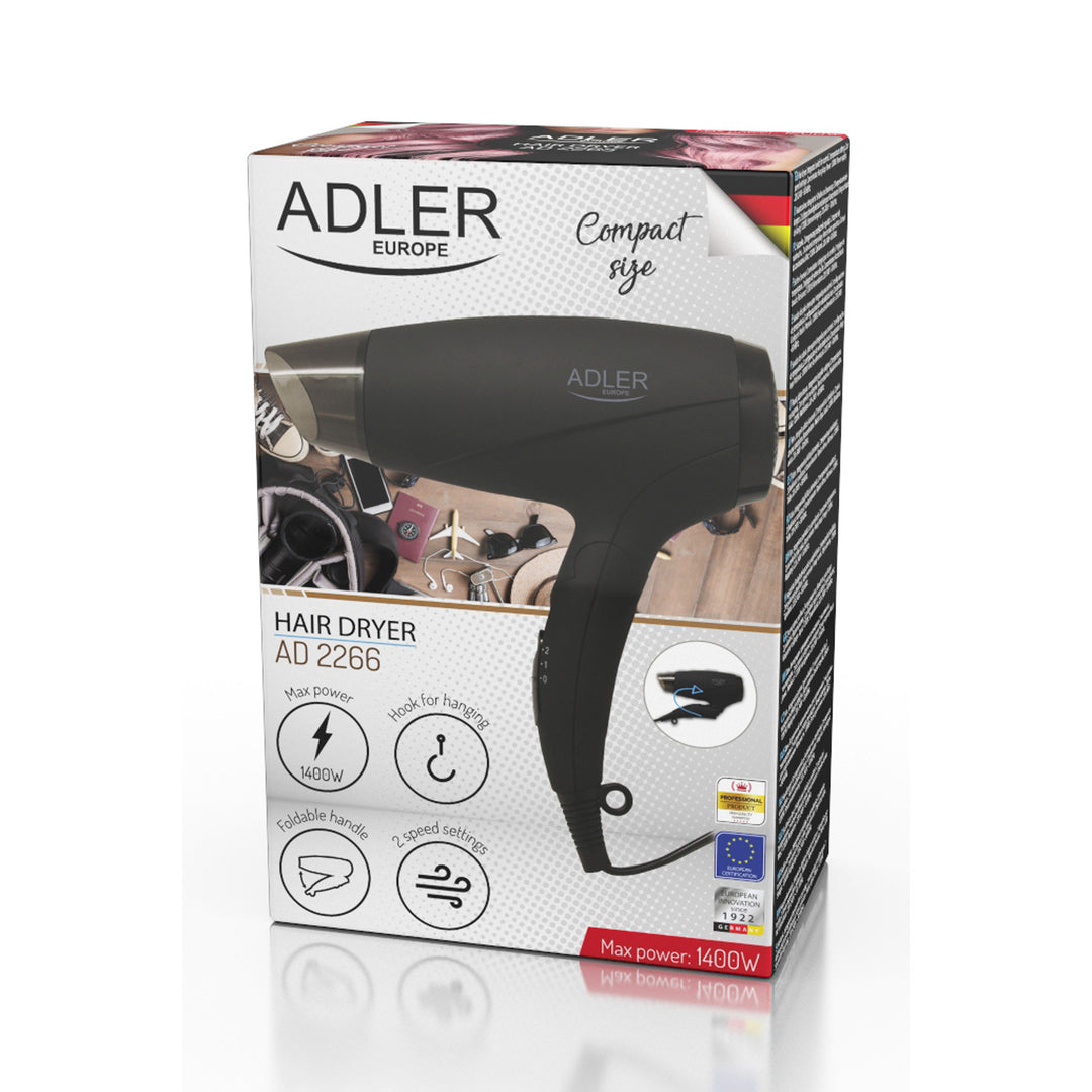 Suszarka do włosów 1400W Adler AD 2266 2 poziomy mocy