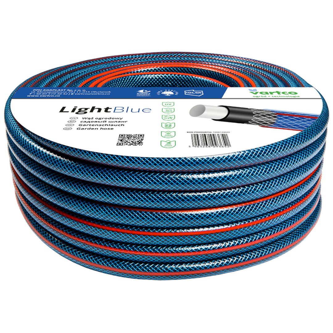 Wąż ogrodowy Vartco Light Blue 1/2" 50m 4 warstwowy