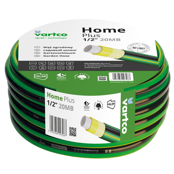 Wąż ogrodowy Vartco Home Plus 1/2" 20m 4 warstwowy