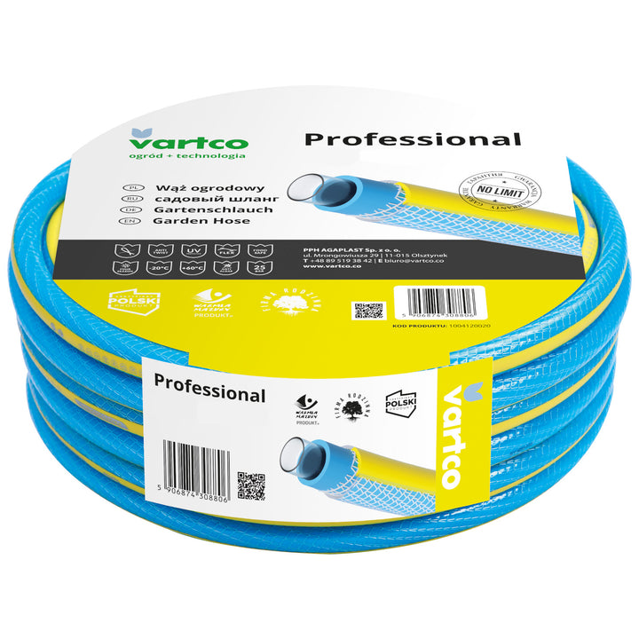 Wąż ogrodowy Vartco Professional 3/4" 30m 4 warstwy