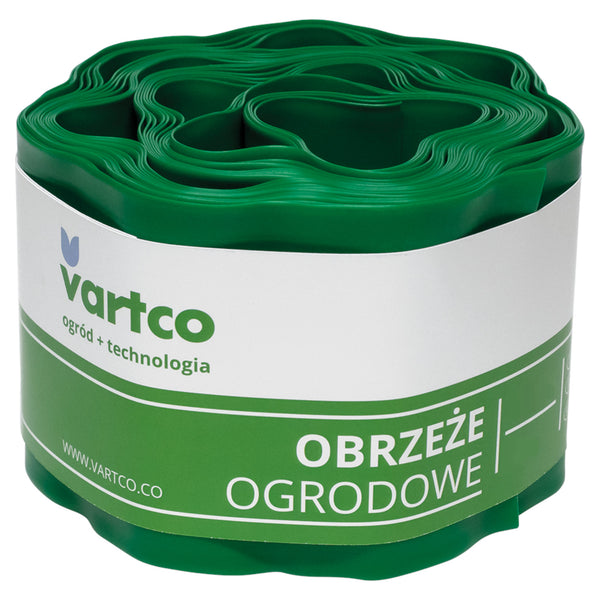 Obrzeże ogrodowe trawnikowe faliste 20cm x9m Vartco zielone