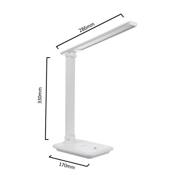 Lampka biurkowa LED Maclean, max. 9W, 220-240V AC, możliwość zmiany barwy, ściemnialna, 450lm, MCE614 W