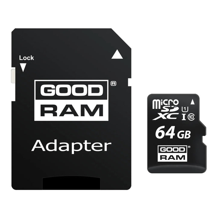 Karta pamięci 64GB microSD z adapterem klass 10 Goodram