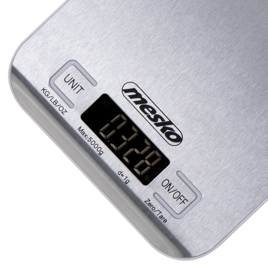 Waga kuchenna inox Mesko MS 3169 white z otworem do zawieszenia
