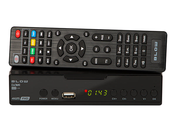 Tuner DVB-T/T2 4625FHD H.265 Blow idealny do odbioru sygnału DVB T2