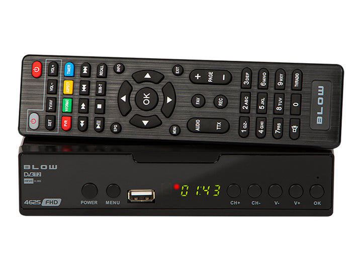 Tuner DVB-T/T2 4625FHD H.265 Blow idealny do odbioru sygnału DVB T2