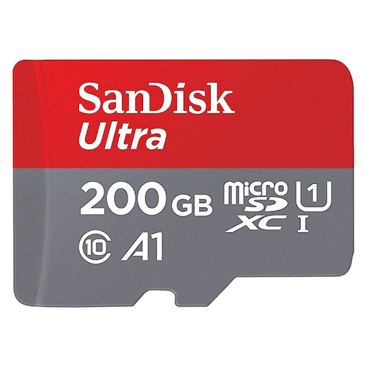 SanDisk 200GB Ultra microSDXC + SD Adapter 120MB/s A1 Class 10 UHS-I