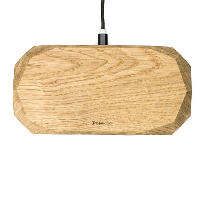 ŁADOWARKA INDUKCYJNA PODWÓJNA BEWOOD DOUBLE QI 10W DĄB