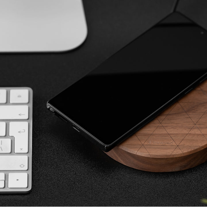 ŁADOWARKA INDUKCYJNA BEWOOD SLIM CIRCLE QI 15W ORZECH